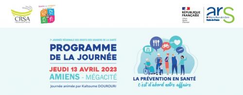 A Amiens, participez à la 7e journée régionale des droits des usagers de la santé le 13/04/23 !