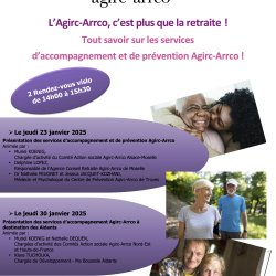23 et 30 janvier 2025 : Invitation à la Présentation des Services d’Accompagnement et de Prévention Agirc-Arrco